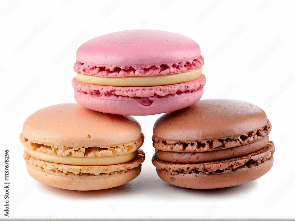 macaroons isolated on white macaroons isolated on white