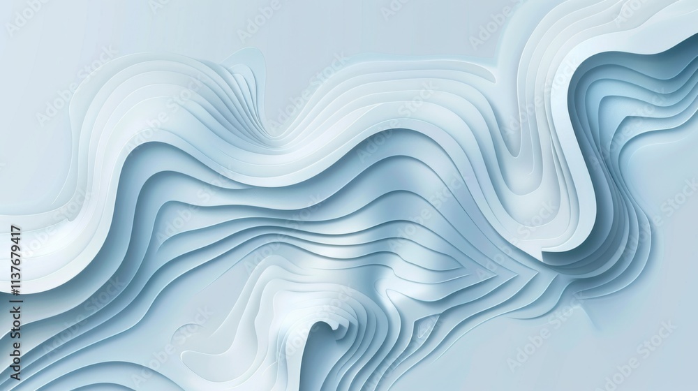 Abstract Blue Geometric Background with curved lines vector presentation design, light blue background Abstract Blue Geometric Background with curved lines vector presentation design, light blue background