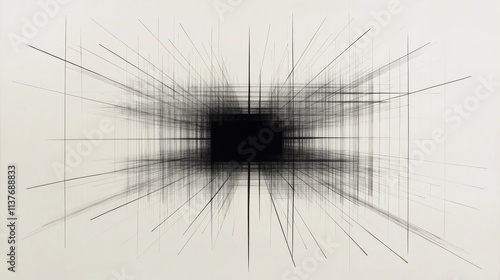 Abstrakte Schwarze Linienstrukturen