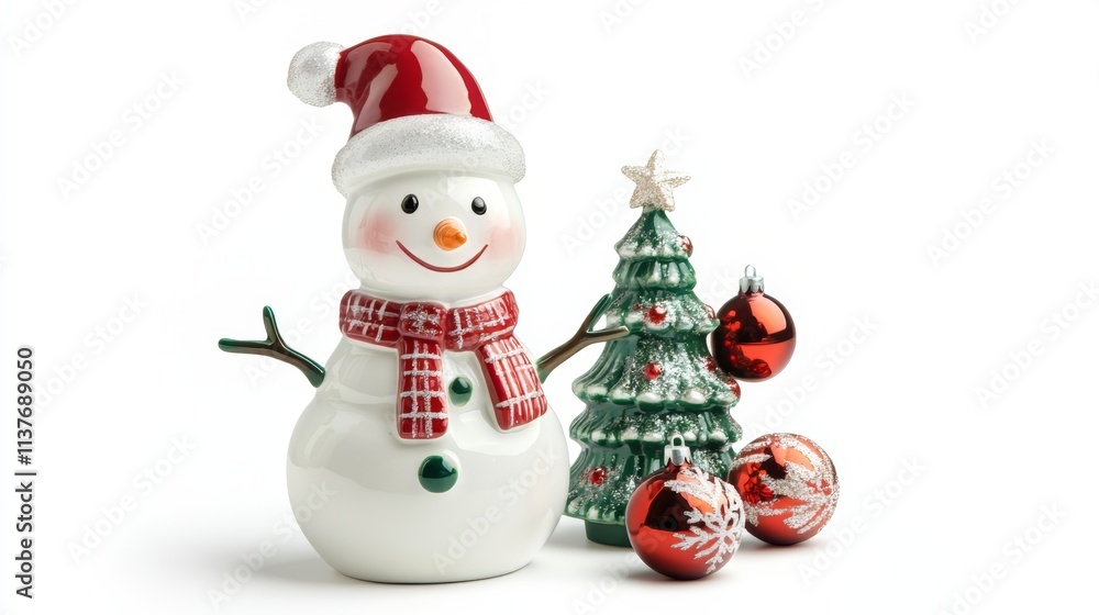 Charming Christmas Snowman and Tree Decor Charming Christmas Snowman and Tree Decor