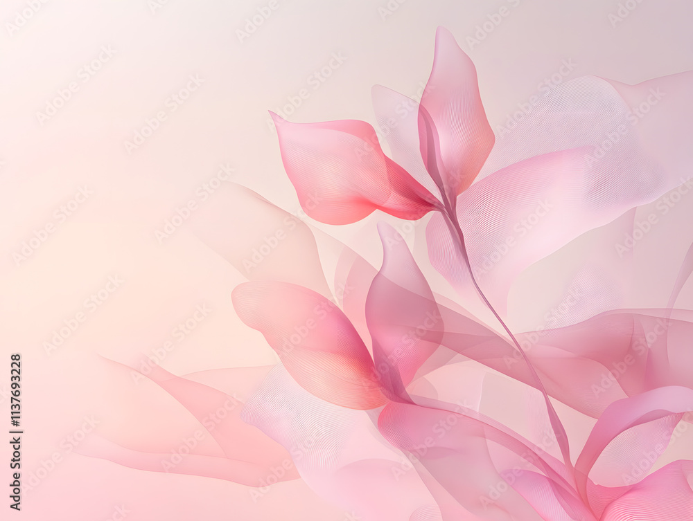 custom made wallpaper toronto digitalA clean, professional, and versatile background designed for commercial use, featuring soft pastel gradients and subtle abstract shapes interwoven with delicate botanical elements.