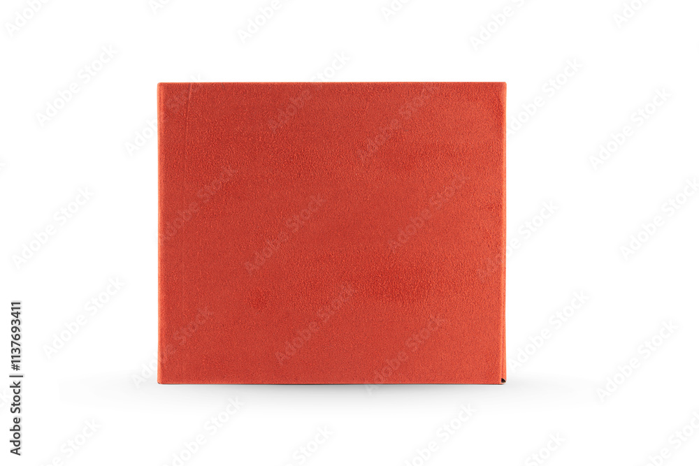 red cardboard box with cover isolated on a white background red cardboard box with cover isolated on a white background