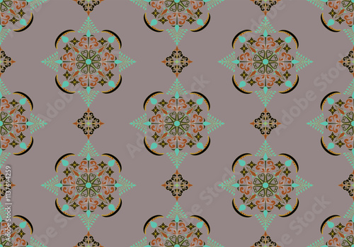  seamless damask floral  pattern design for fabric curtain wallpaper mattresses carpet floor bed sheet bolster pillow blanket ceramic tile background wrapping ornament