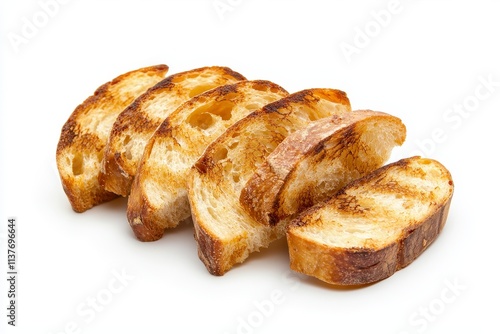 Deliciously toasted slices of bread kitchen setting food photography bright environment close-up view culinary delight