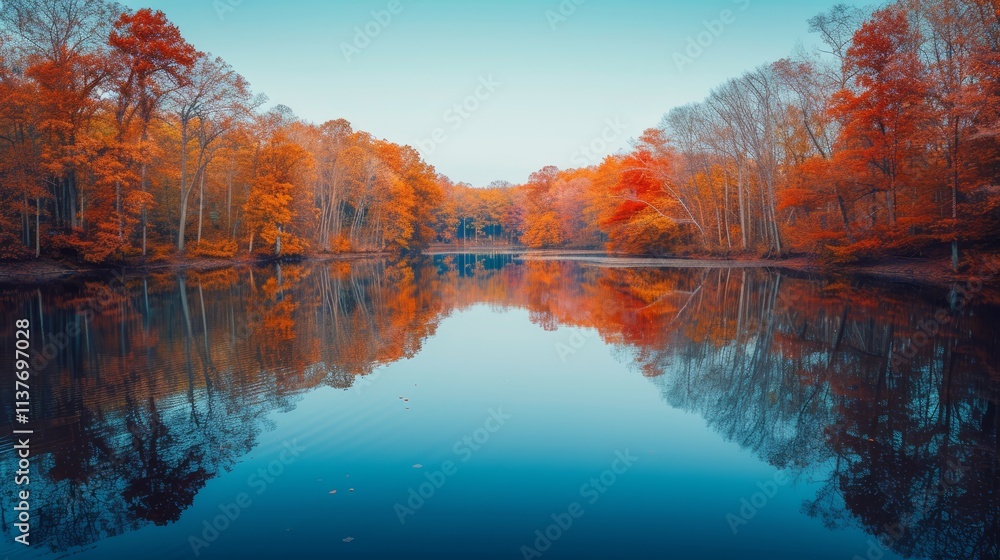 Autumn reflections on a calm lake scenic nature photography tranquil forest environment peaceful viewpoint Autumn reflections on a calm lake scenic nature photography tranquil forest environment peaceful viewpoint