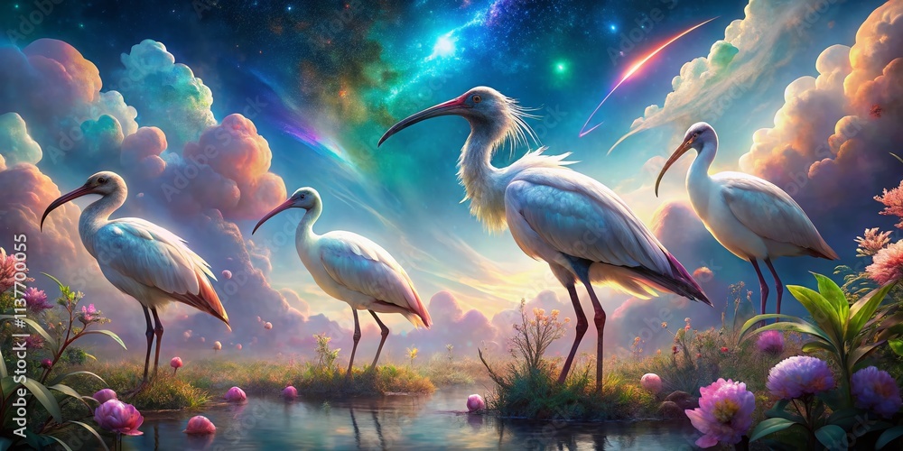 Surreal Ibis Bird Photography: Dreamlike Avian Visions, Mystical Feathers, Ethereal Flight Surreal Ibis Bird Photography: Dreamlike Avian Visions, Mystical Feathers, Ethereal Flight