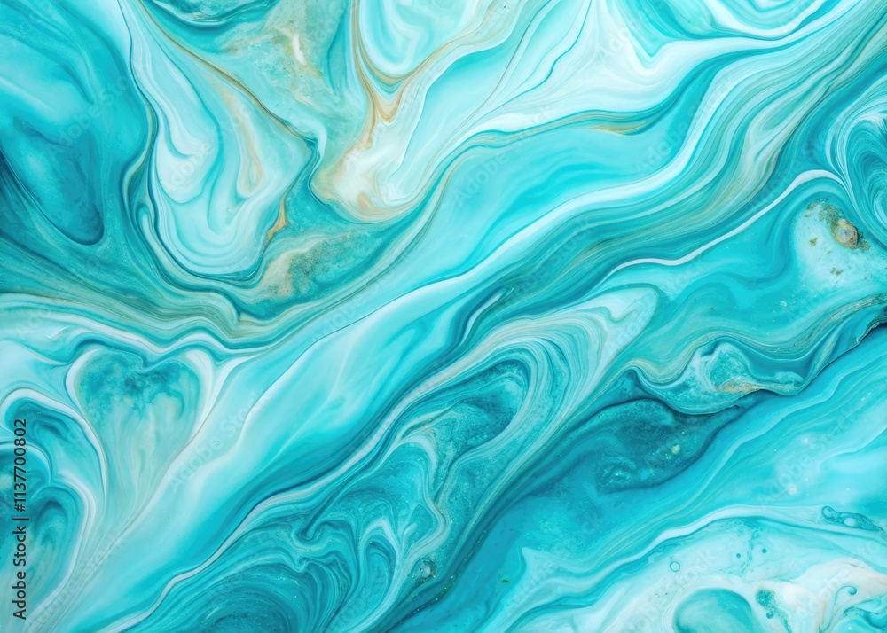 Minimalist dusty blue abstract background featuring elegant turquoise cyan liquid marble. Minimalist dusty blue abstract background featuring elegant turquoise cyan liquid marble.