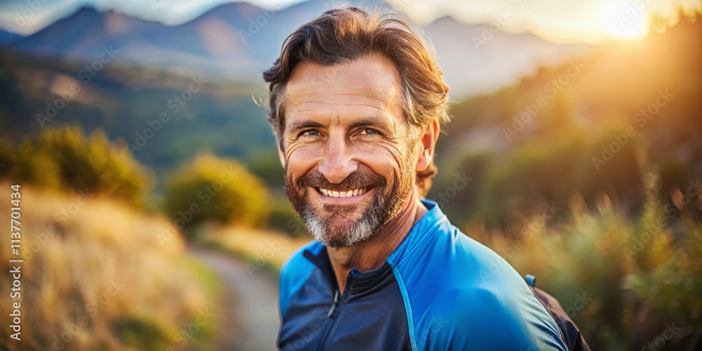 Fototapeta premium Men's Health Awareness Month: Preventative Care, Prostate Cancer, Healthy Lifestyle, Fitness & Wellbeing