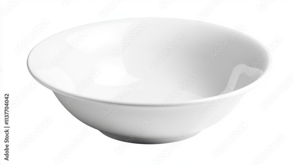 Elegant White Ceramic Bowl for Serving Elegant White Ceramic Bowl for Serving