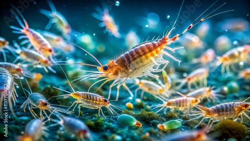 Microscopic Ocean Wonders: Tilt-Shift Zooplankton Photography - High-Resolution Images photo