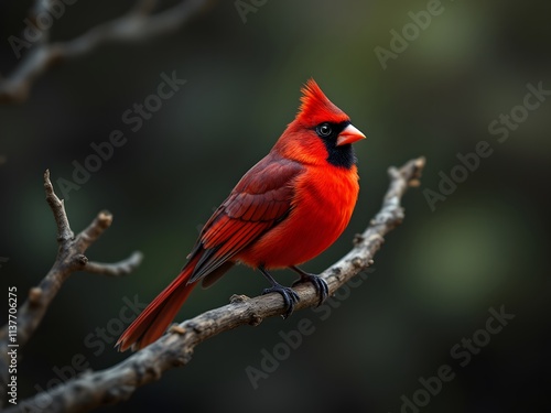 Northern Cardinal on a Branch