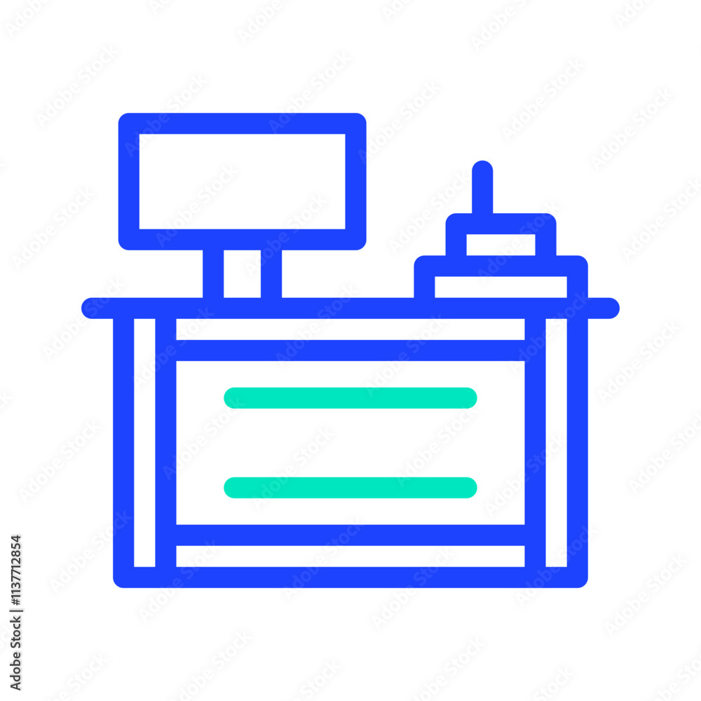 Cash Counter Vector Icon Design Illustration Cash Counter Vector Icon Design Illustration