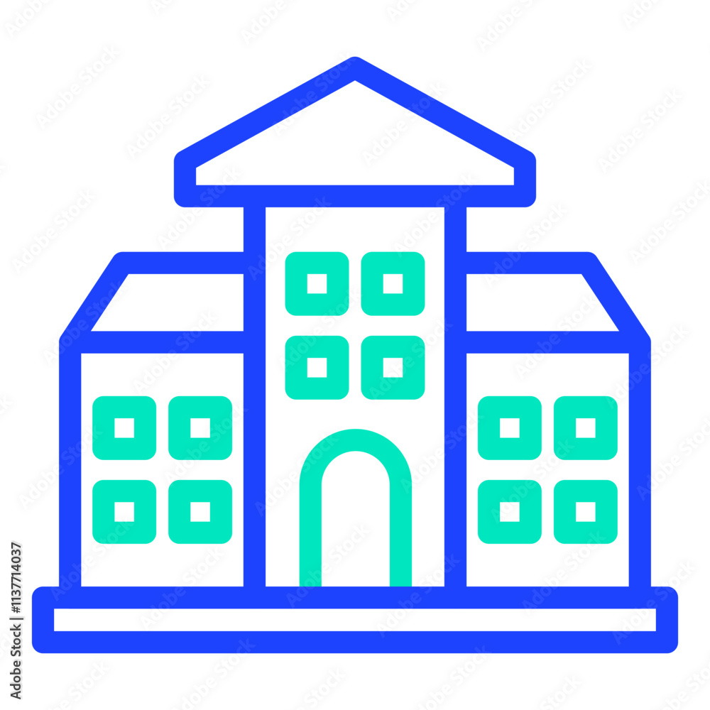 School Vector Icon Design Illustration School Vector Icon Design Illustration