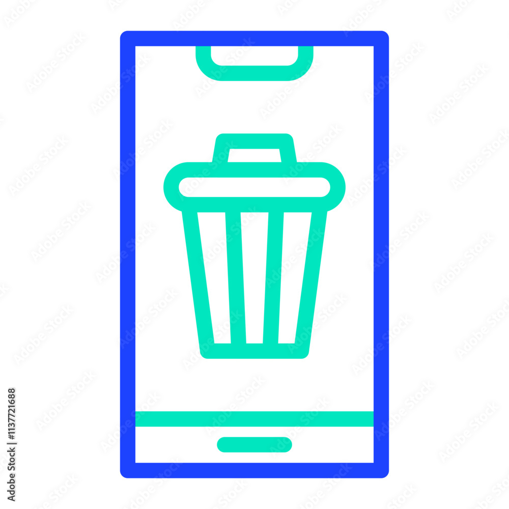Bin Vector Icon Design Illustration Bin Vector Icon Design Illustration