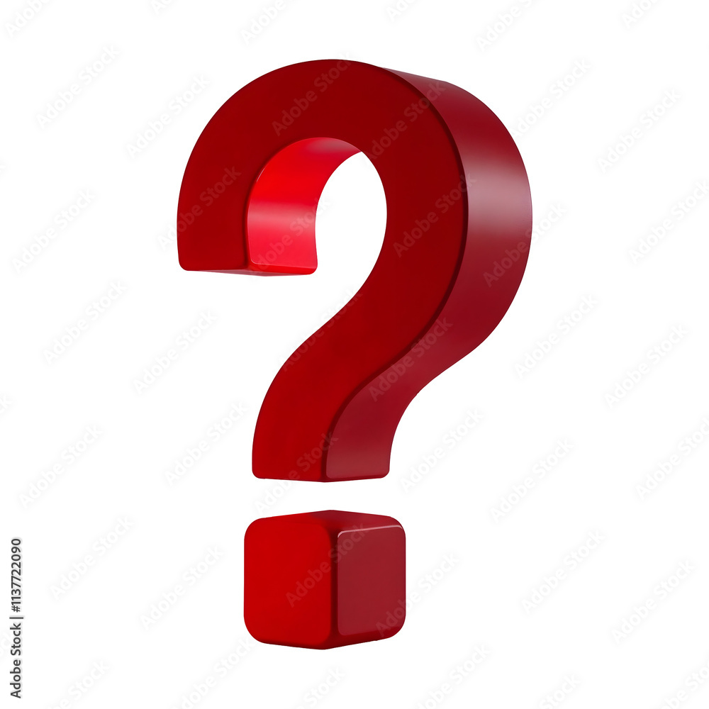 red 3d question mark isolated on cutout, transparent png red 3d question mark isolated on cutout, transparent png