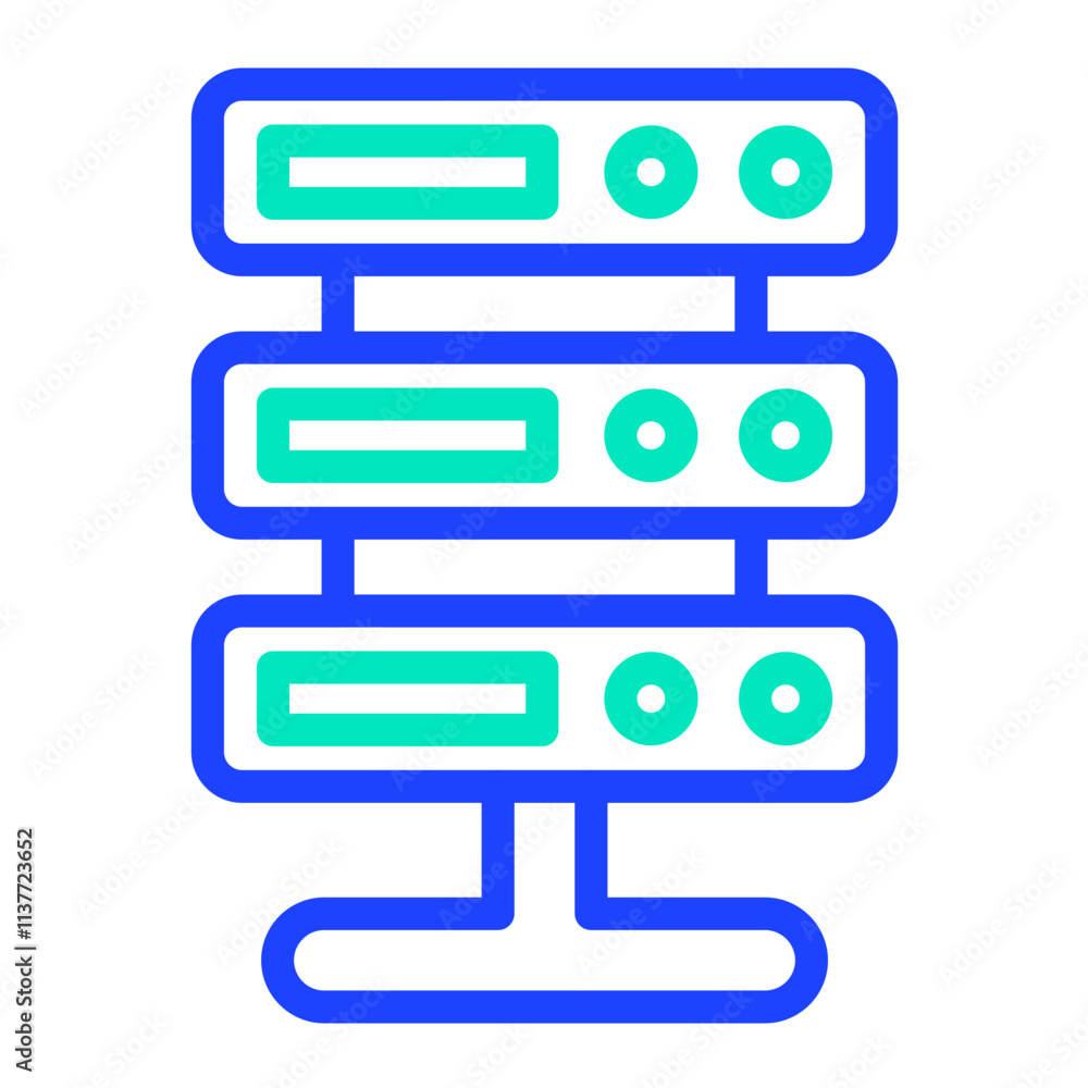 Server Vector Icon Design Illustration Server Vector Icon Design Illustration