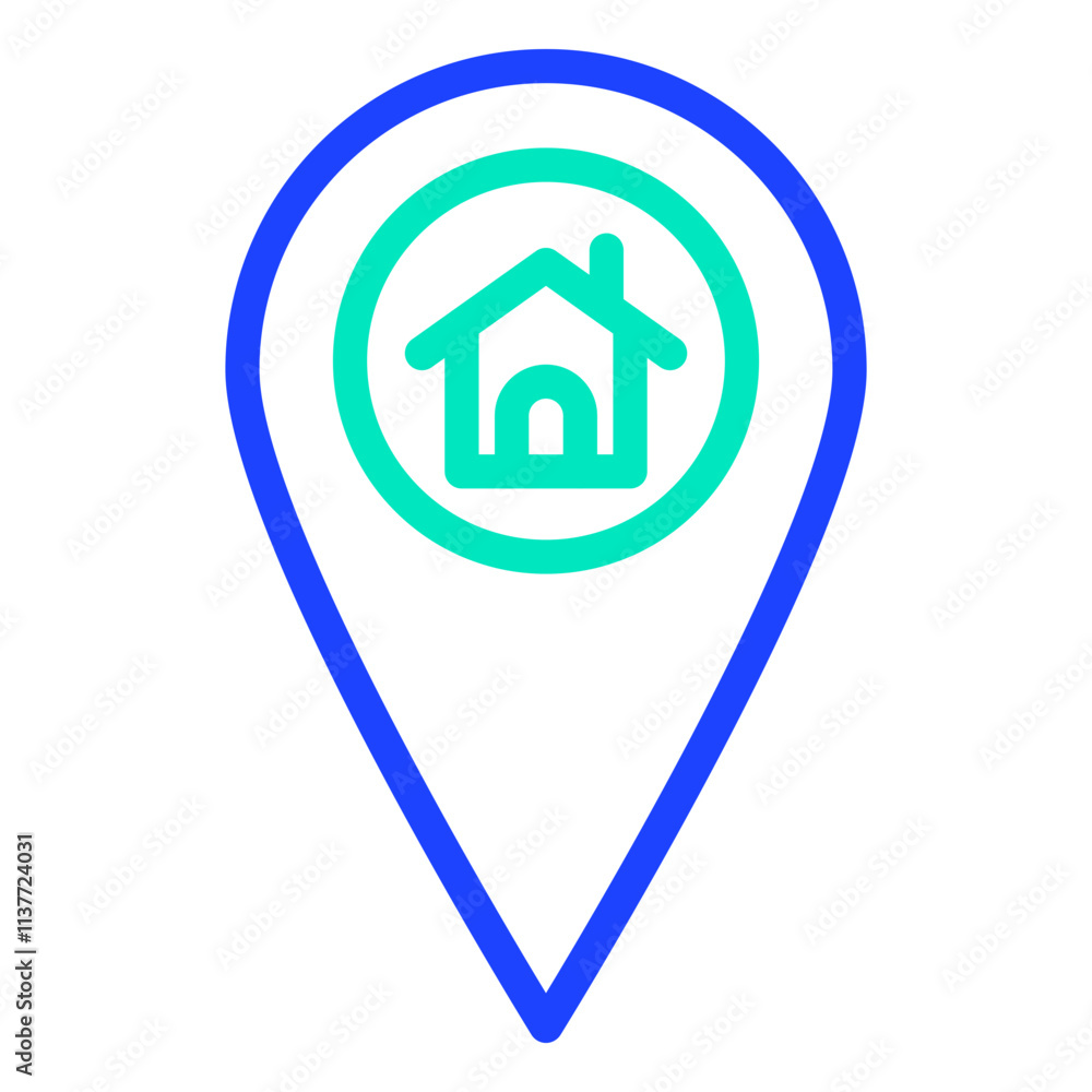 Home Location Vector Icon Design Illustration Home Location Vector Icon Design Illustration