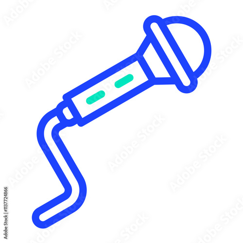 Mic Vector Icon Design Illustration