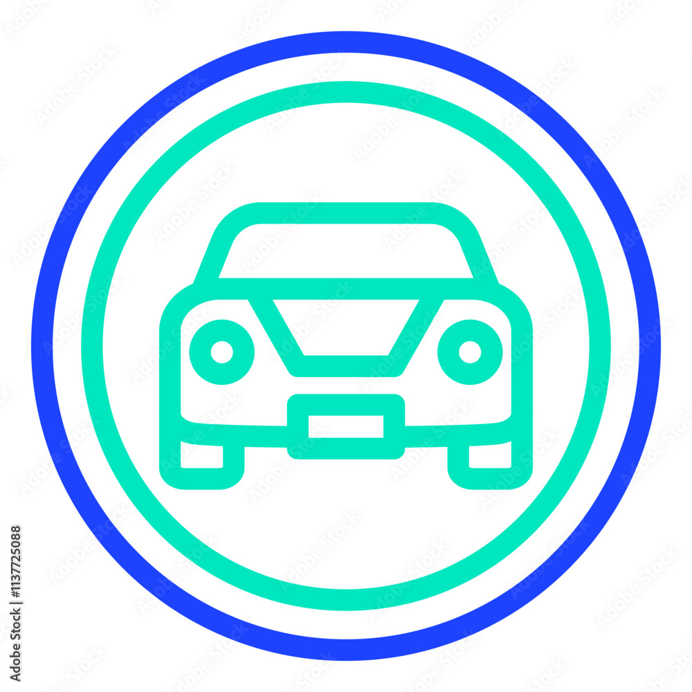 Car traffic Vector Icon Design Illustration Car traffic Vector Icon Design Illustration
