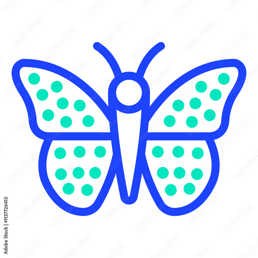 Fototapeta premium Butterfly Vector Icon Design Illustration