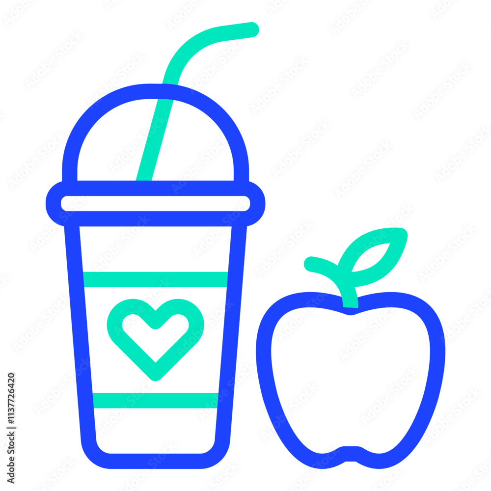 Milkshake Vector Icon Design Illustration Milkshake Vector Icon Design Illustration