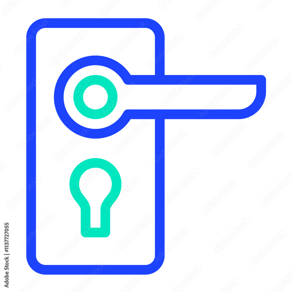 Door handle Vector Icon Design Illustration Door handle Vector Icon Design Illustration