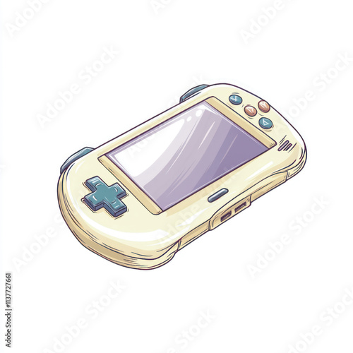 side view of a minimalist stick console game