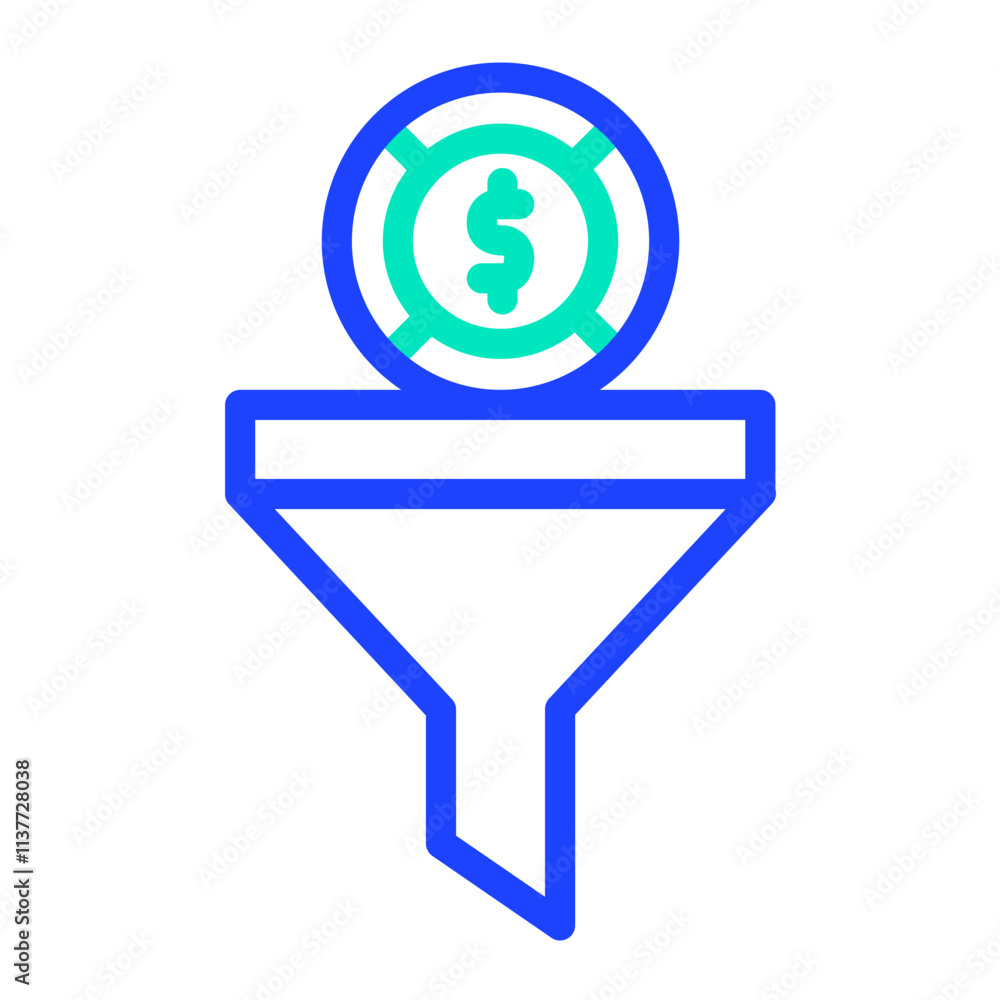 Funnel Vector Icon Design Illustration Funnel Vector Icon Design Illustration