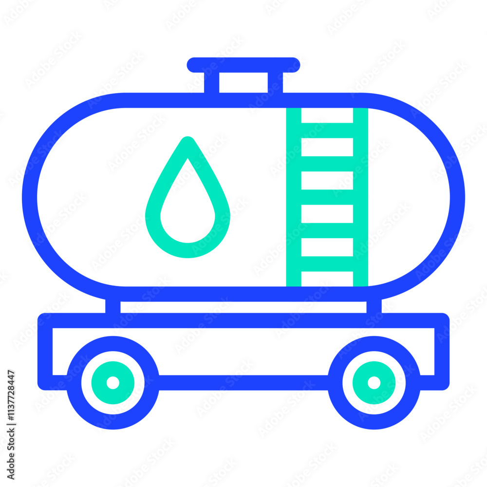 Obraz premium Oil tank Vector Icon Design Illustration