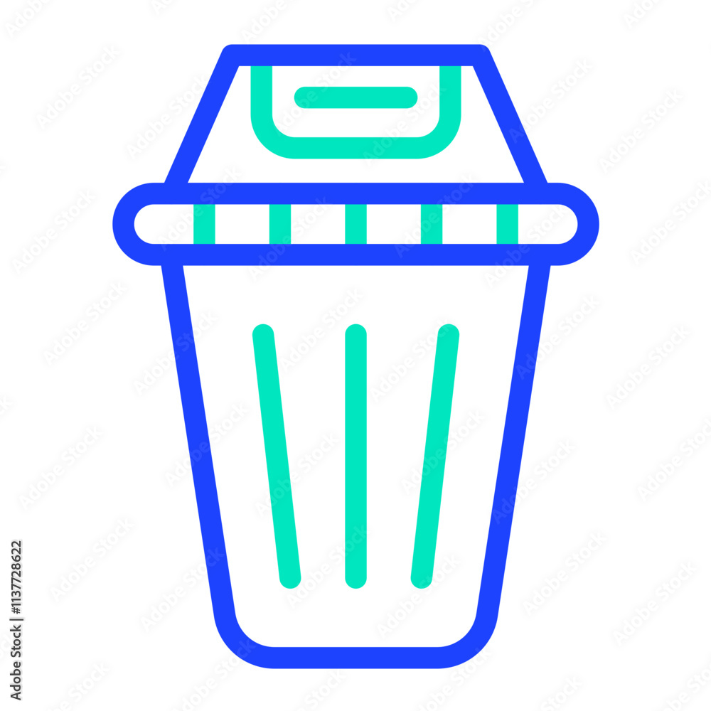 Recycling bin Vector Icon Design Illustration Recycling bin Vector Icon Design Illustration