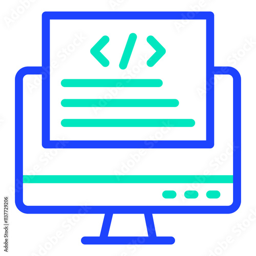Front end Vector Icon Design Illustration