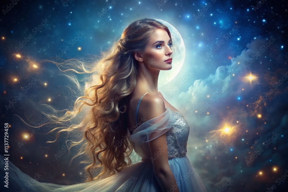 Moonlit Portrait Photography: Serene Night Photoshoot, Dreamy Moonlight Images, Celestial Beauty Moonlit Portrait Photography: Serene Night Photoshoot, Dreamy Moonlight Images, Celestial Beauty