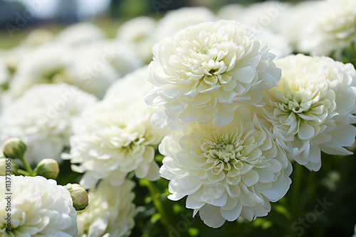 resplendent allure of ivory-hued clover, adorning prairie with its ethereal elegance, is a testament to its immaculate purity, mesmerizing intricacy of its petals, and harmonious alliances it forges w photo