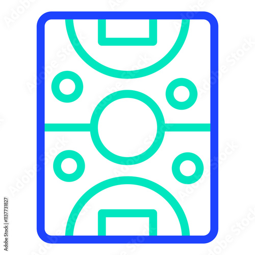 Air hockey Vector Icon Design Illustration