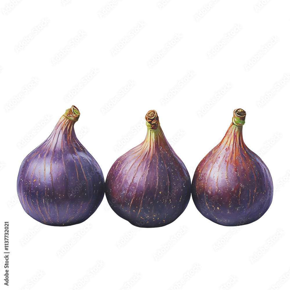 Obraz premium Fig isolated on white background, full depth of field 