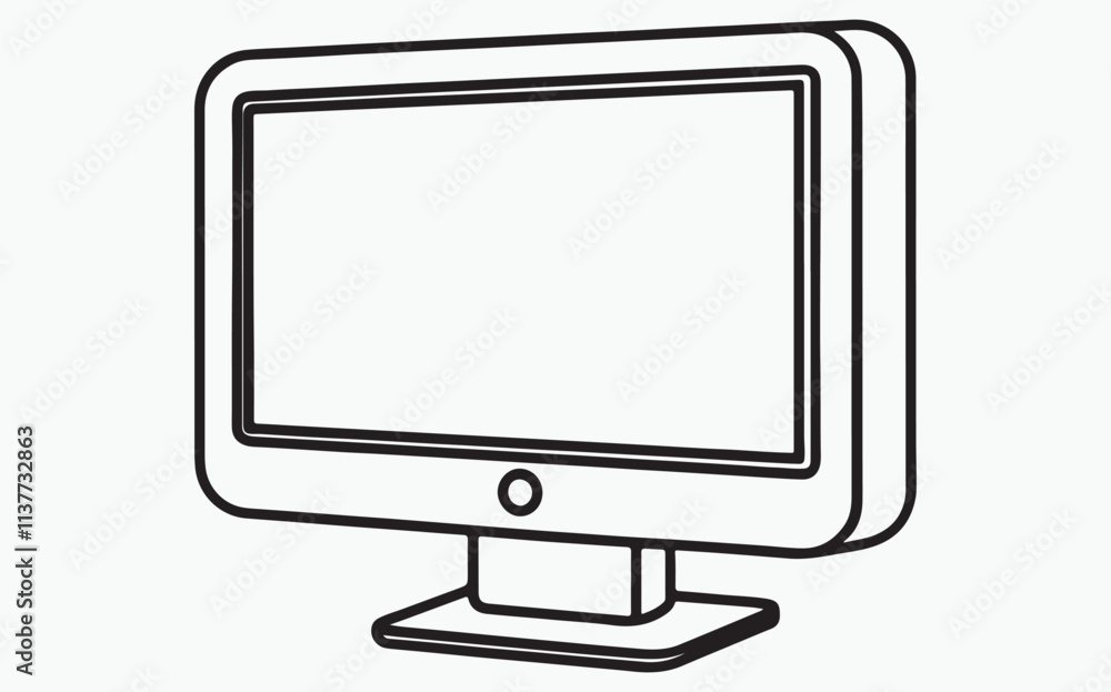 Monitor line icon Monitor line icon