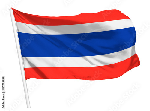 Thai flag png waving, national symbol graphic Free Download Thai flag png waving, national symbol graphic - GFXLoad