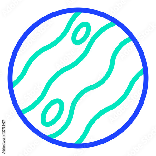 Uranus Vector Icon Design Illustration
