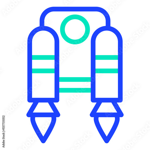 Jetpack Vector Icon Design Illustration