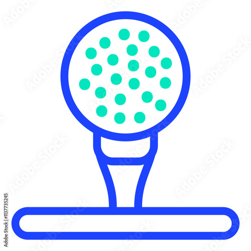 Golf ball Vector Icon Design Illustration