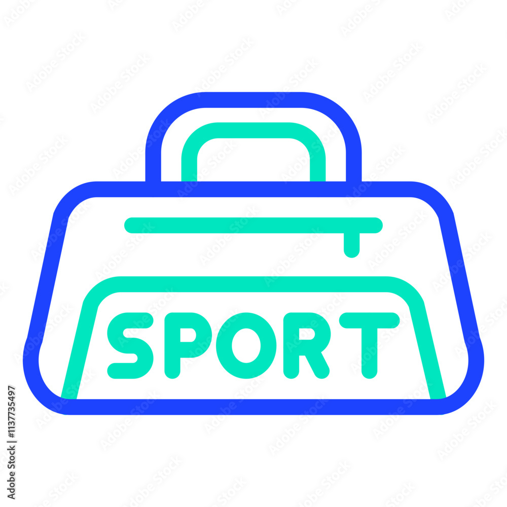 Sport bag Vector Icon Design Illustration Sport bag Vector Icon Design Illustration