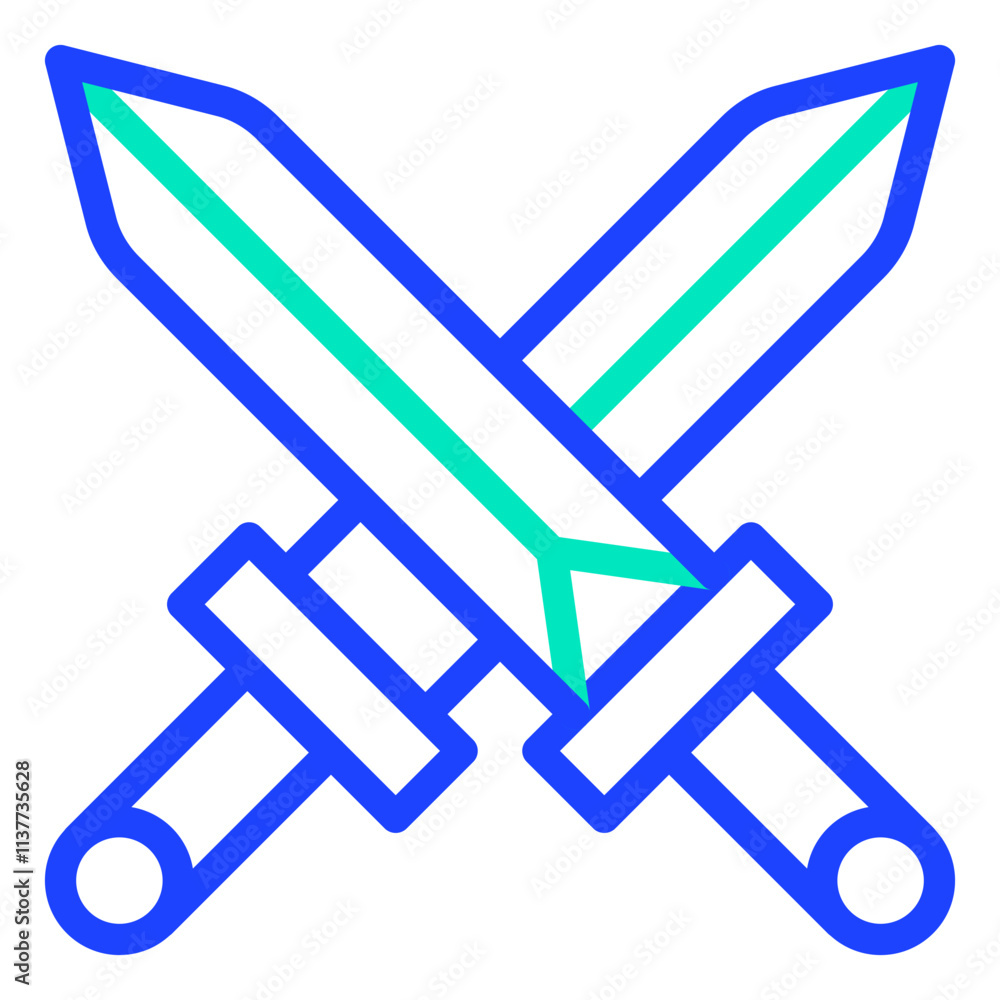 Swords Vector Icon Design Illustration Swords Vector Icon Design Illustration