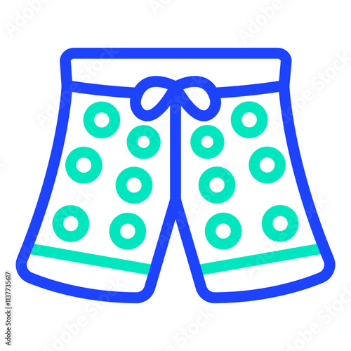 Swim shorts Vector Icon Design Illustration