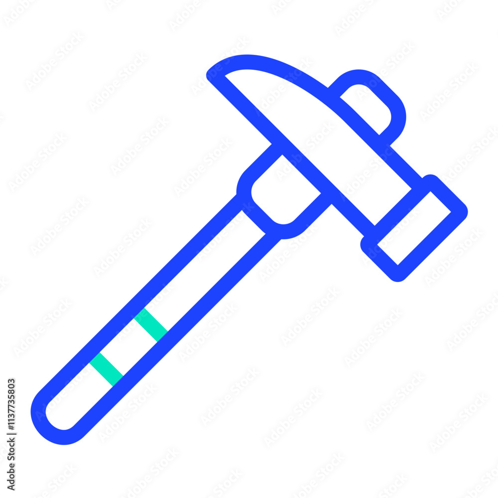 Pick hammer Vector Icon Design Illustration Pick hammer Vector Icon Design Illustration