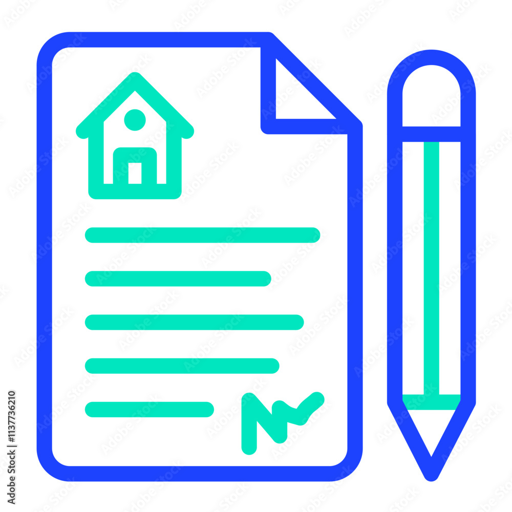 Contract Vector Icon Design Illustration Contract Vector Icon Design Illustration