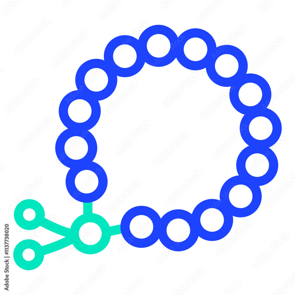 Fototapeta premium Beads Vector Icon Design Illustration