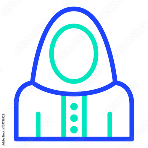 Niqab Vector Icon Design Illustration