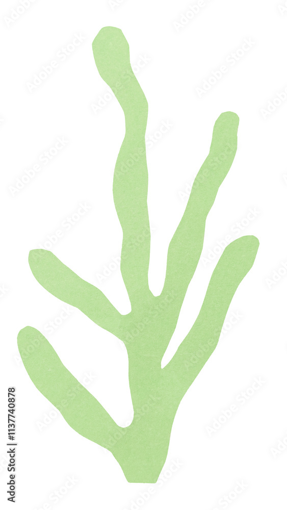 Paper craft png design element with DIY coral reef Paper craft png design element with DIY coral reef