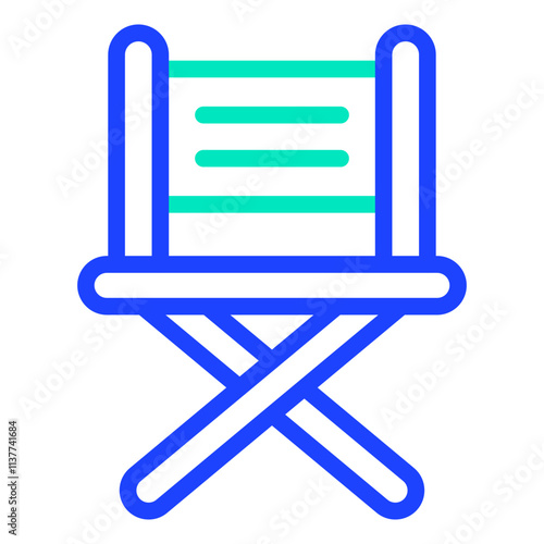 Director chair Vector Icon Design Illustration