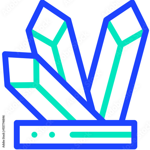 Crystals Vector Icon Design Illustration